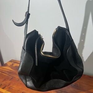 See By Chloe Black Leather Hobo Bag
